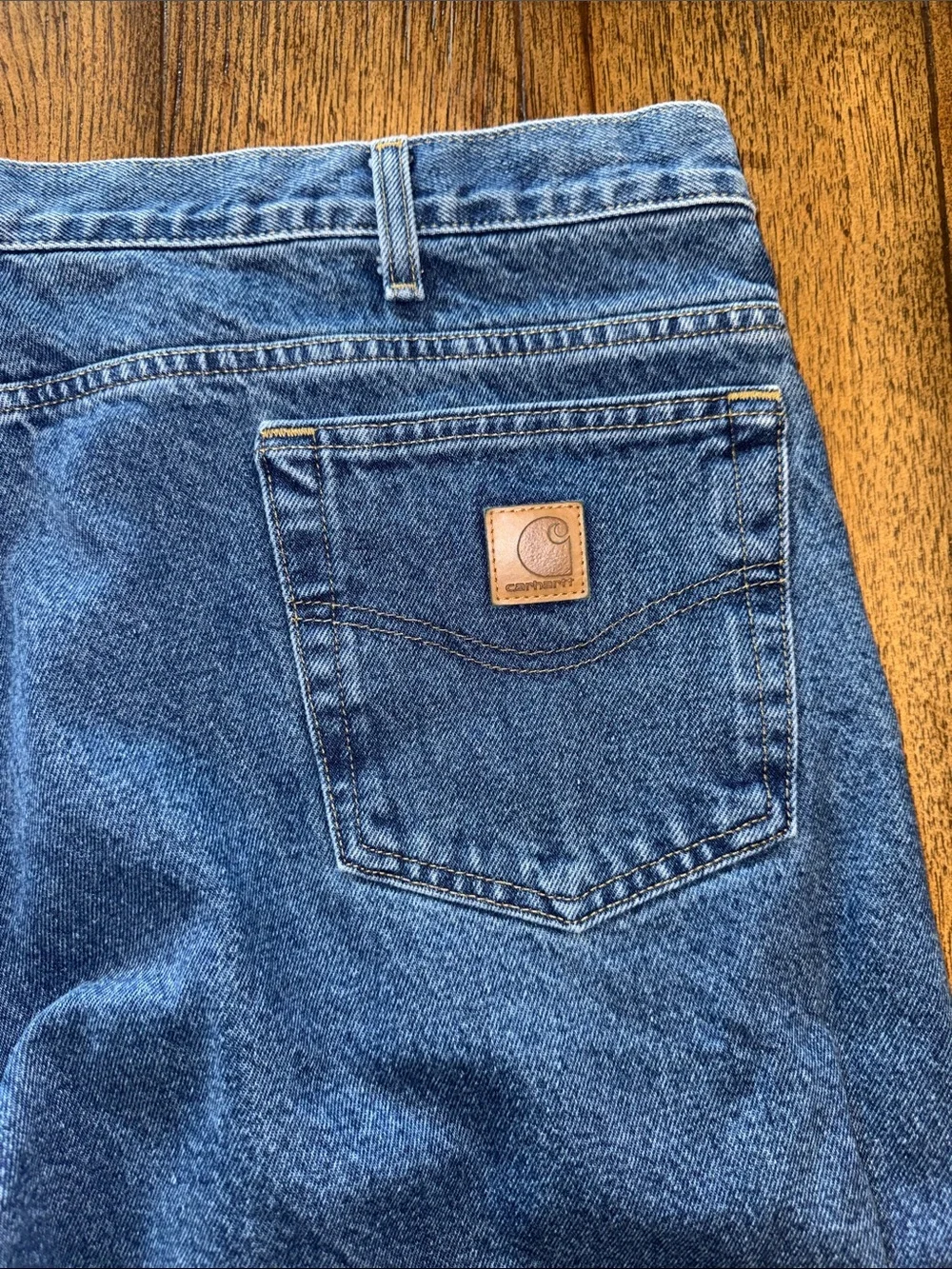Carhartt Men’s Relaxed Fit Straight Leg Flannel Lined Jeans